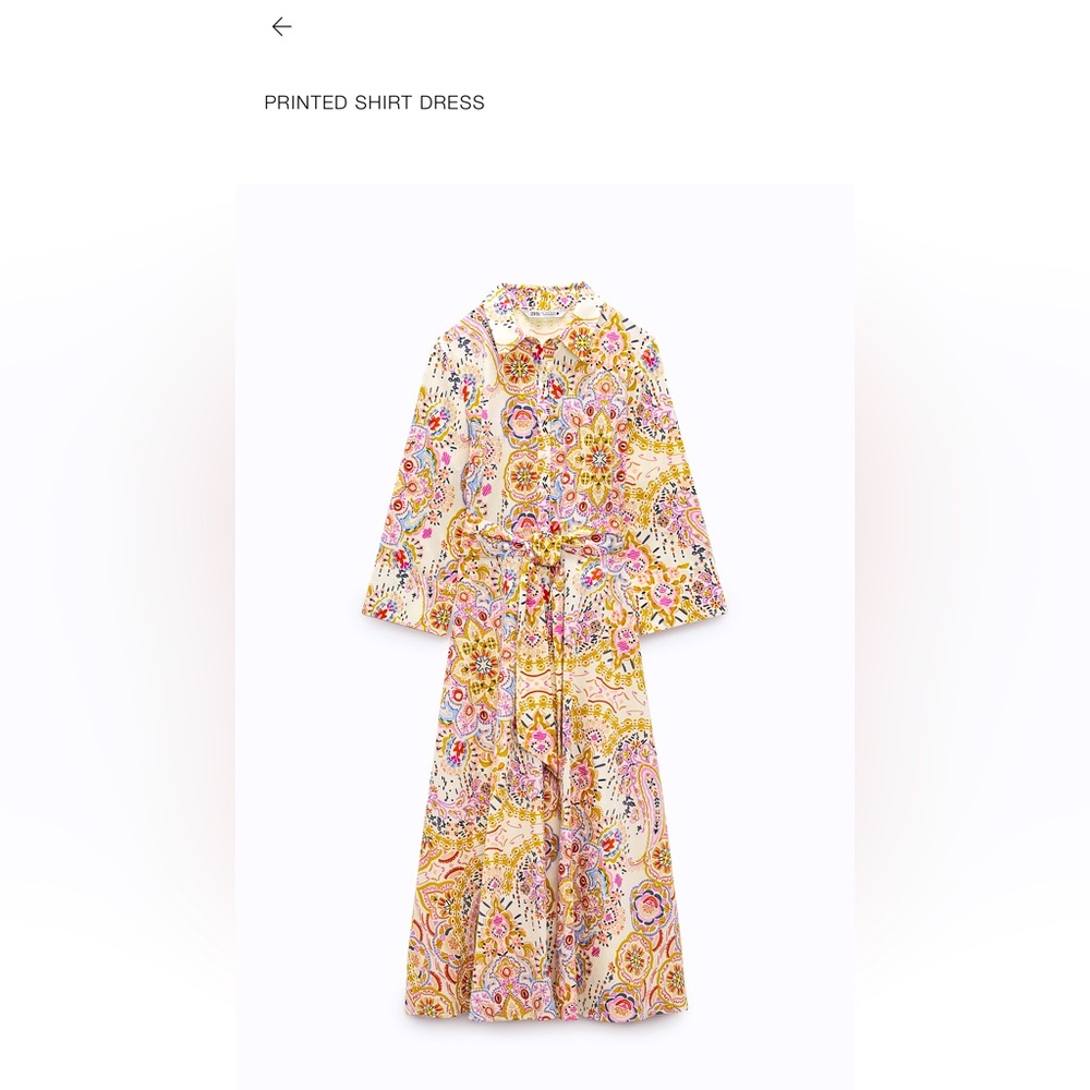 NWT Zara XXL shirt dress